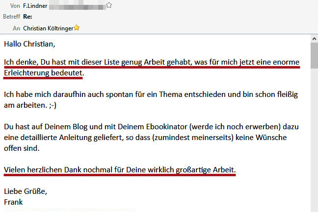 77 E-Book-Ideen Feedback Frank