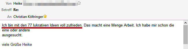 77 E-Book Idee Feedback Heike